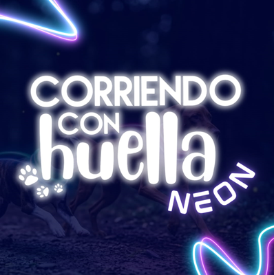 2k Corriendo con huella nocturna